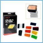 Godox CF-07 Universal 7 Colors 35 Pieces Speedlite Filters Kit For Speedlite Flash Photography - Black