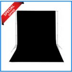 Simpex 8x12 feet Professional Studio Background's Backdrop Only (Fabric) – Black