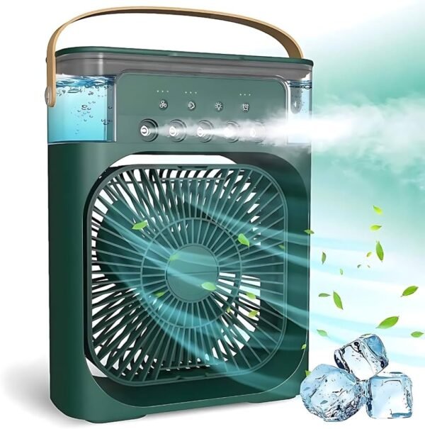 Household air humidifier, portable fan, air conditioner, USB electric fan, LED night light, water mist fun three in one usb fan