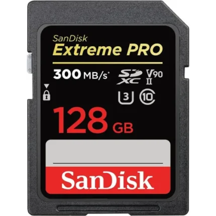SanDisk Extreme PRO 128GB 300mbps SDXC UHS-II Memory Card