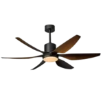 Qulik Silex 54" Decorative Silent Ceiling Fan With Light and Remote